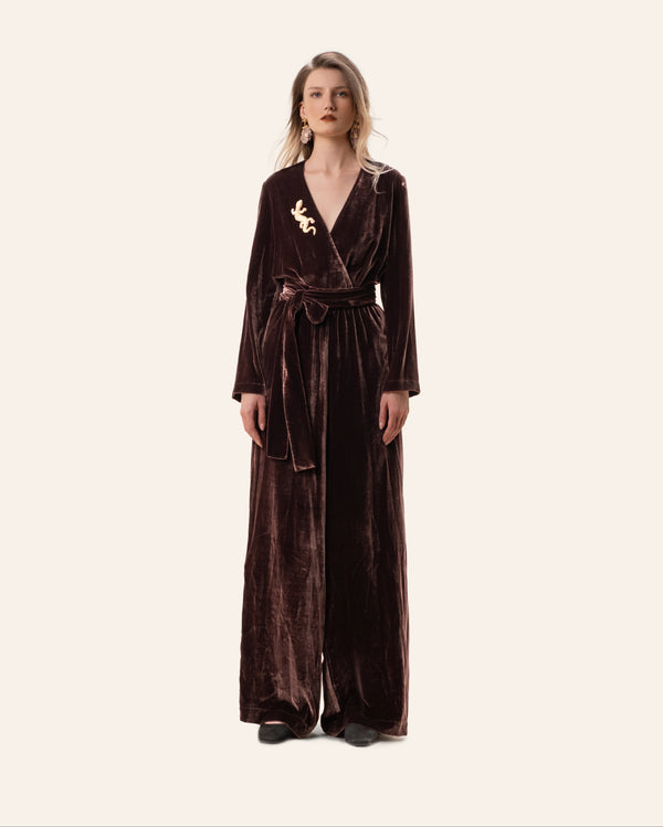 Brown Lizard Jumpsuit
